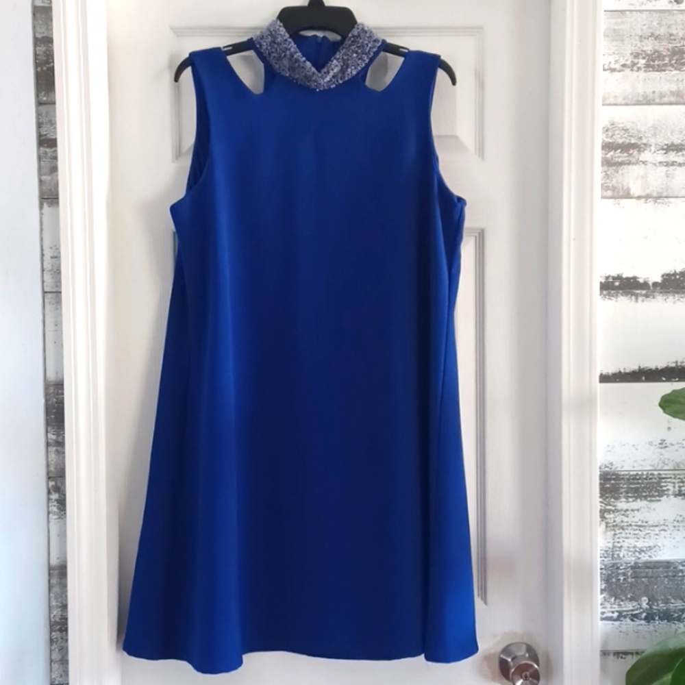 Royal blue dress